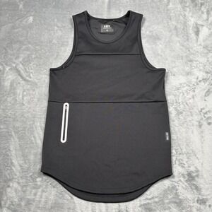 ASRV Tank Top Mens Small SilverPlus Mesh Utility Zipper Pocket Gym DSG-0136